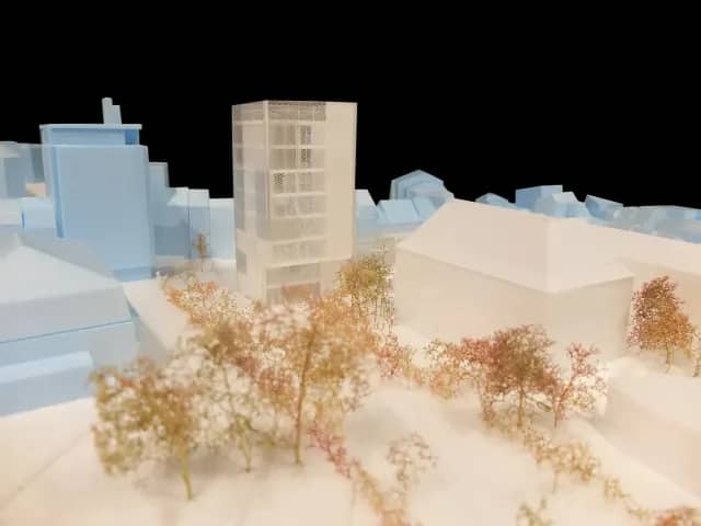 Maquette d'architecture du projet HEC