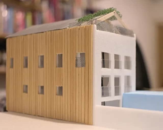 Maquette du projet à Verviers en phase d'avant projet