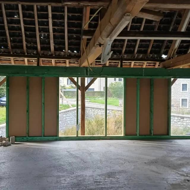 Intérieur du logement B en cours de chantier