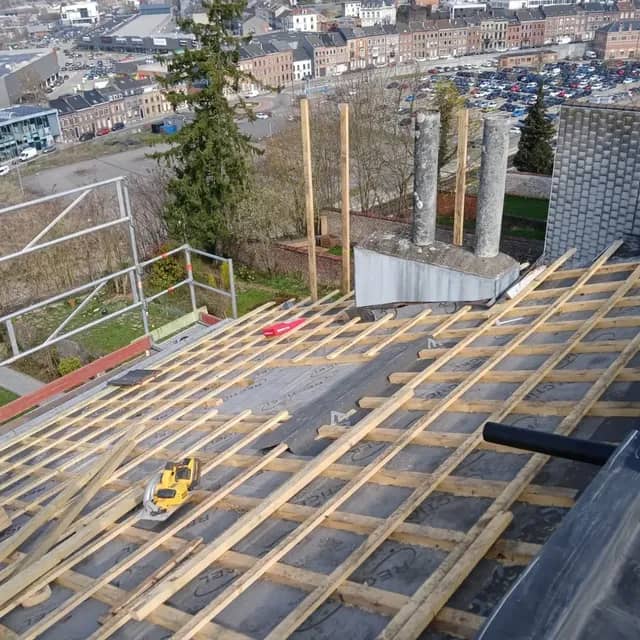 Toiture en chantier
