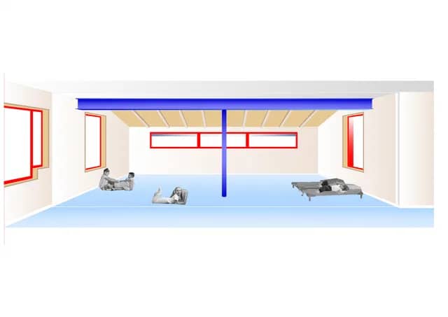 Vue intérieure du futur coin dodo