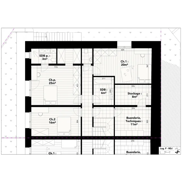 Plans du logements F